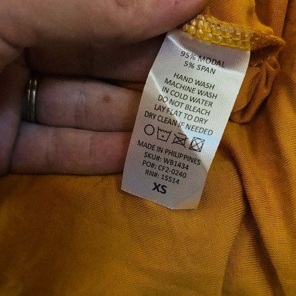 🍂 NWT | Lock & Love | Fall Mustard Amber Yellow Flowy Maxi Skirt XS - Picture 10 of 15